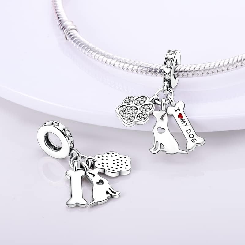 CYCUFF Store 925 Sterling Silver Charms Suitable for Charm Necklaces, Bracelet Pendants Beads Jewellery Gift for Women Family Friends - Image 2